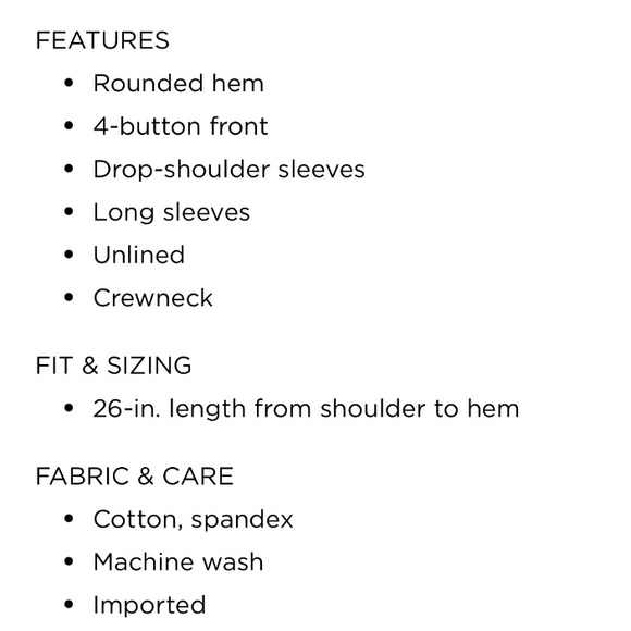 Sonoma | Ribbed Long Sleeve Henley - Picture 3 of 5